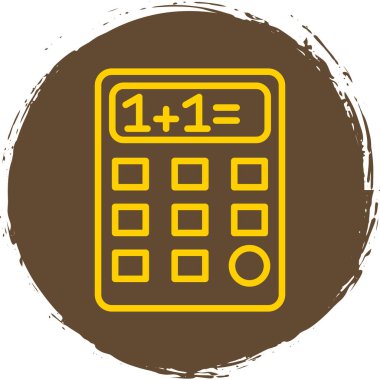 Basit Hesaplayıcı Simgesi, vektör illüstrasyonu