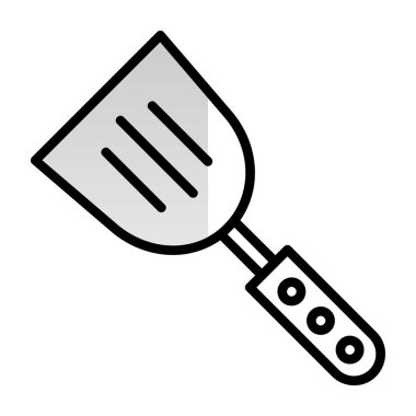 Spatula izole edilmiş ikon vektör çizimi tasarımı       