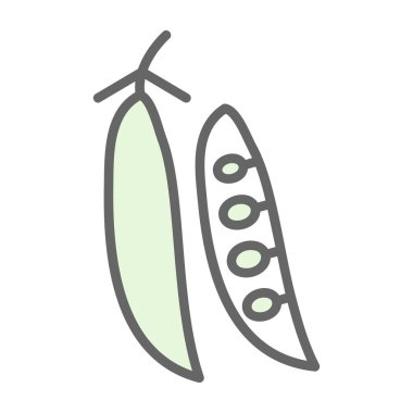 Bezelye. Web simgesi basit illüstrasyon           