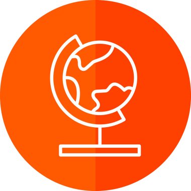 dünya küresel vektör düz tasarım 