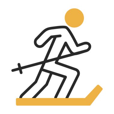 Kayak simgesi, vektör basit illüstrasyon