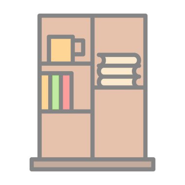 Kitap Davası ikon vektör illüstrasyonu