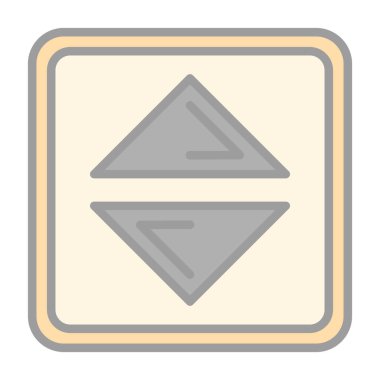 kare biçim simgesi, vektör illüstrasyonu