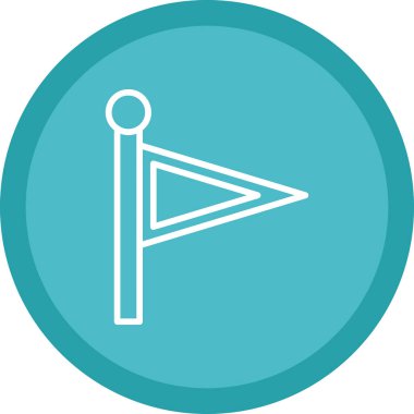 yön sol vektör simgesi. Bu yuvarlak düz sembol yumuşak mavi renklerle çizilmiş. beyaz arkaplan.