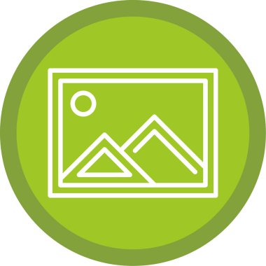 resim simgesi, vektör illüstrasyonu basit tasarım