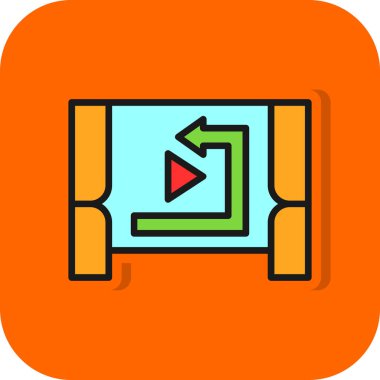 video simgesi vektör illüstrasyonu