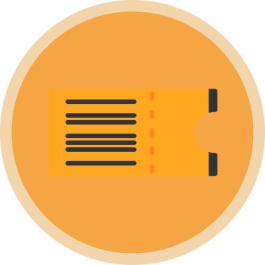 bilet ikonu vektör illüstrasyonu