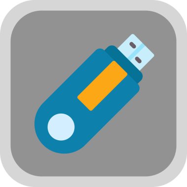 USB web simgesi, vektör çizim 