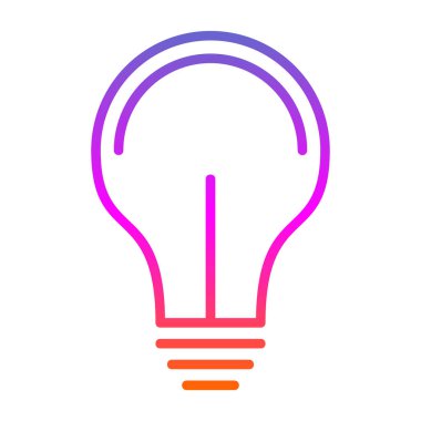 ampul izole edilmiş simge tasarımı, vektör illüstrasyonu 