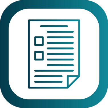 belge simgesi, vektör illüstrasyonu basit tasarım