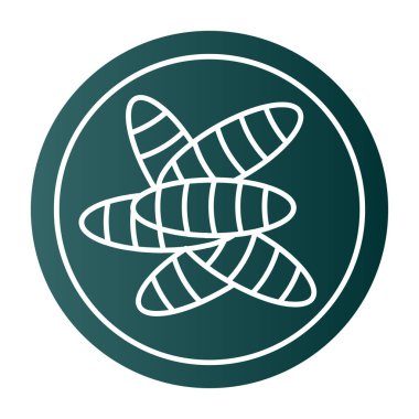 Benzersiz spiral vektör çizgisi simgesi