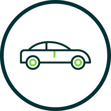 araba simgesi, vektör illüstrasyonu 