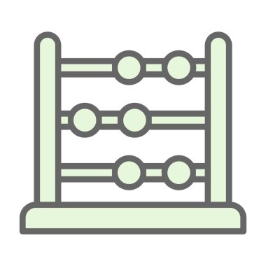abacus web simgesi vektör illüstrasyonu