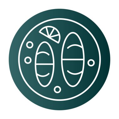 Gıda simgesinin vektör illüstrasyonu