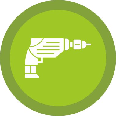 Sondaj makinesi ikon vektör çizimi