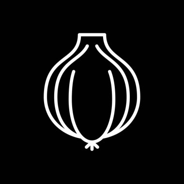  Sarımsak vektör simgesi, illüstrasyon 