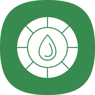 Bir damla suyun vektör illüstrasyonu