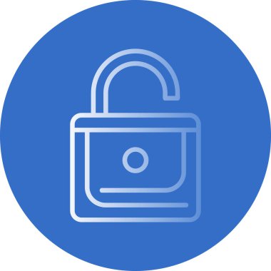 Kilitlenmemiş işaret vektörü çizimi.