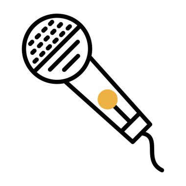 mikrofon simgesi vektör illüstrasyonu