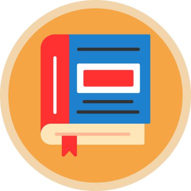 Kitap simgesinin vektör illüstrasyonu 