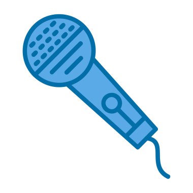 mikrofon simgesi vektör illüstrasyonu