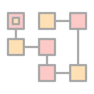 şebeke. Web simgesi basit illüstrasyon