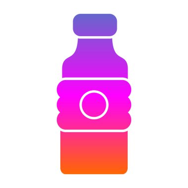 Su şişesi ikonu. özet çizimi 