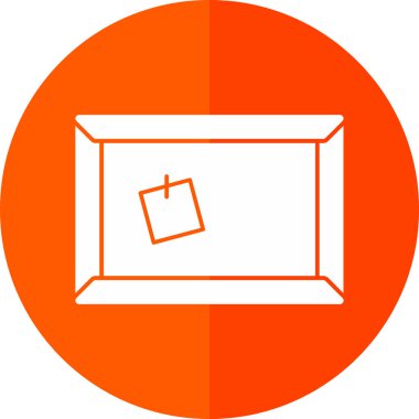 Mantar tahtası web simgesi vektör illüstrasyonu