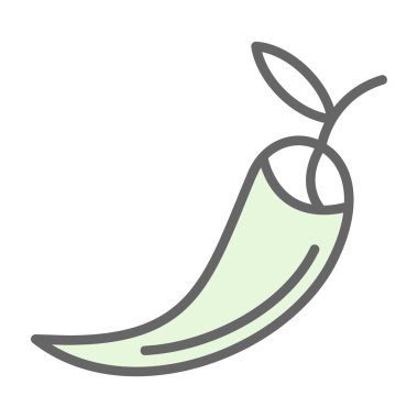 chili pepper simge vektör illüstrasyonu