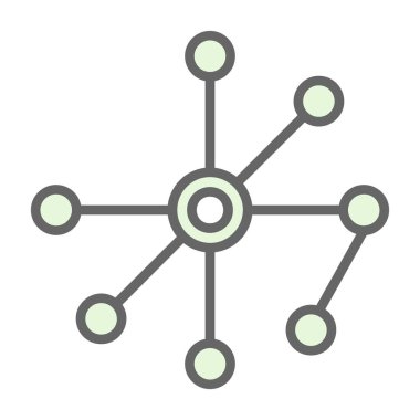 ağ bağlantı simgesi. vektör illüstrasyonu