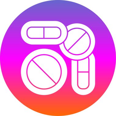 İlaç simgesinin vektör illüstrasyonu