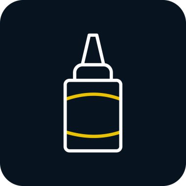 Yapıştırıcı web simgesi, basit vektör illüstrasyonu