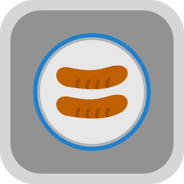 Ekmek. Web simgesi basit illüstrasyon