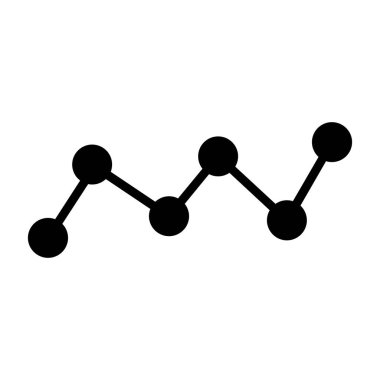 DNA molekül simgesi, düz biçim tasarımı