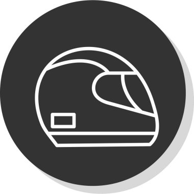 Kask simge yarış, illüstrasyon vektör 