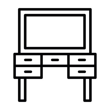 Tablo simgesi vektör resimleme arkaplanı yerleştiriliyor 