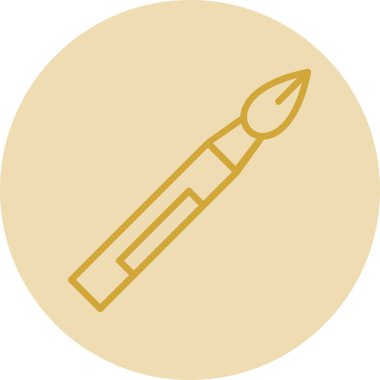 fırça ağ ikonu vektör illüstrasyonu