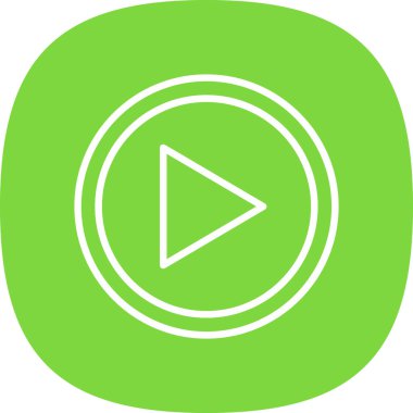 Çal düğmesi simgesi. vektör illüstrasyonu 