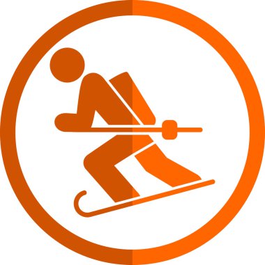 kış sporu ekipmanları simgesi