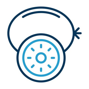 kivi meyve simgesi, web basit illüstrasyon