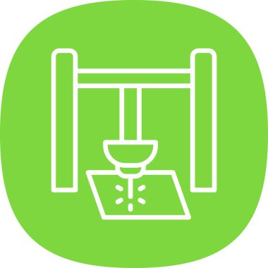 Lazer ağ simgesi vektör illüstrasyonu