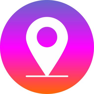 konum pin simgesi vektör illüstrasyonu 