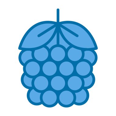 Blackberry yassı ikonu. vektör illüstrasyonu 