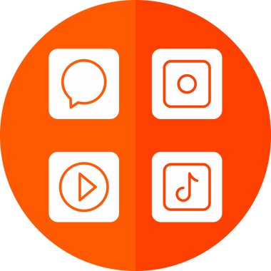 Müzik simgesinin vektör illüstrasyonu