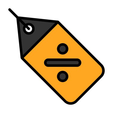 Fiyat etiketi web simgesi, vektör illüstrasyonu