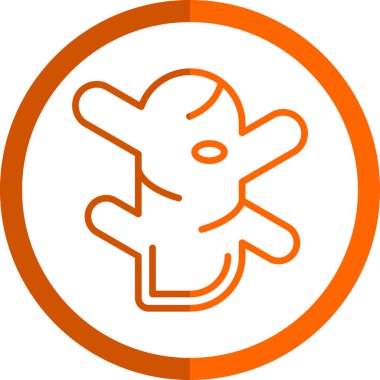 Zencefil kök simgesinin vektör illüstrasyonu 