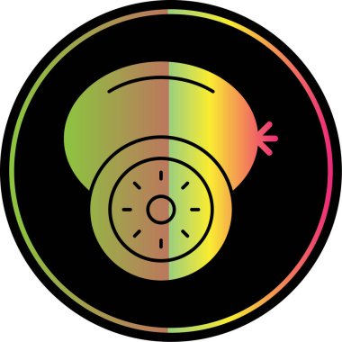 kivi meyve simgesi, web basit illüstrasyon