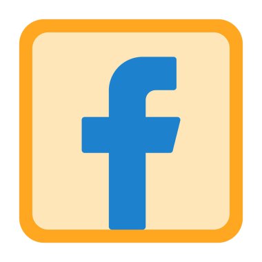 Facebook logosu, sosyal medya tasarım web simgesi