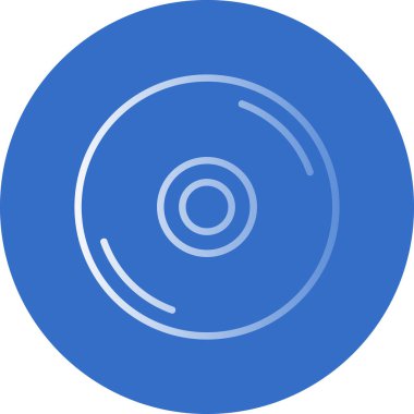CD mi? Web simgesi basit illüstrasyon