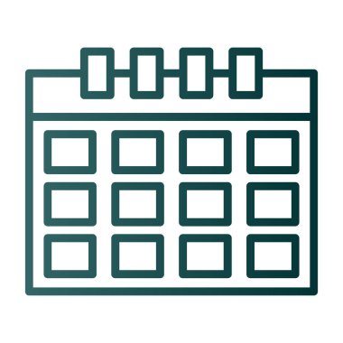 Takvim simgesi, vektör çizimi